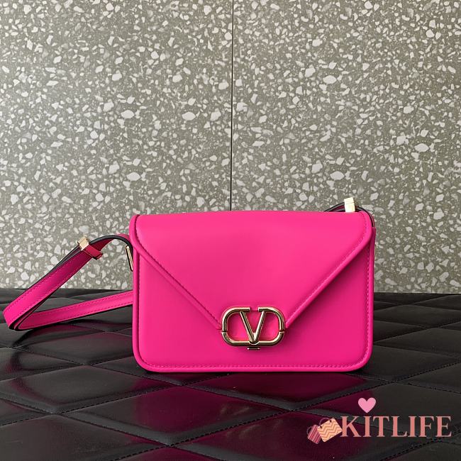 Kitlife Valentino Garavani Small Shoulder Bag Pink - 19x12x6cm - 1