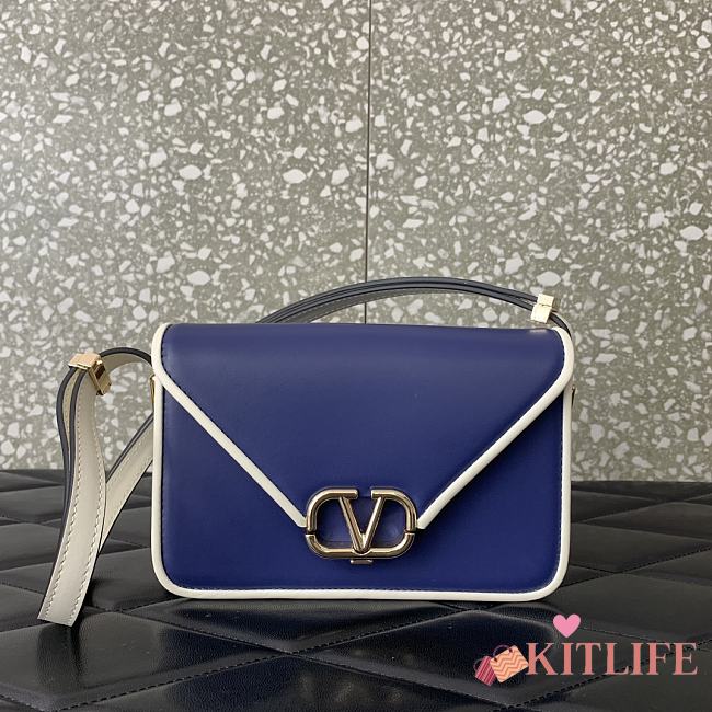 Kitlife Valentino Garavani Small Shoulder Bag blue - 19x12x6cm - 1