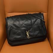 kitlife Saint Laurent JAMIE Black Leather Shoulder Bag - 43×29×9 cm  - 1