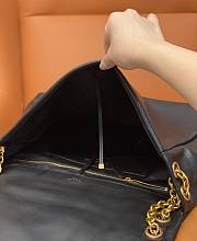 kitlife Saint Laurent JAMIE Black Leather Shoulder Bag - 43×29×9 cm  - 5