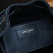 kitlife SAINT LAURENT Emmanuelle Small Quilted Lambskin Bucket Bag In Black - 14.5x20x12cm - 4