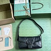 Kitlife GUCCI Aphrodite Small leather shoulder black bag - 27x14x5 cm - 6