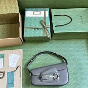 Kitlife Gucci Horsebit 1955 gray bag - 26.5x10.5x4 cm - 3