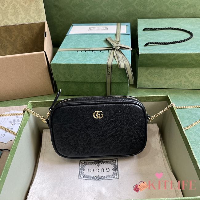 kitlife gucci Marmont black bag - 11x18.5x4 cm - 1