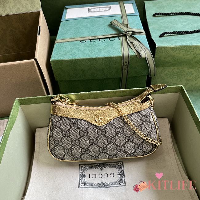 kitlife gucci Supreme Ophidia bag - 10x19x3 cm - 1