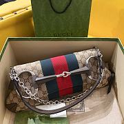 Kitlife GUCCI Horsebit Small GG canvas shoulder bag - 38 x 15 x 16 cm - 1