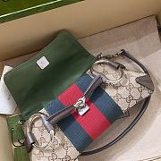 Kitlife GUCCI Horsebit Small GG canvas shoulder bag -27x11x5cm - 4