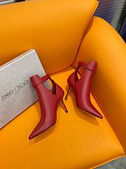 kitlife JIMMY CHOO Nell leather ankle boots red - 4