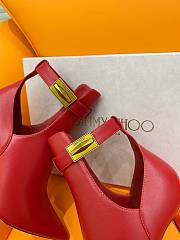 kitlife JIMMY CHOO Nell leather ankle boots red - 3