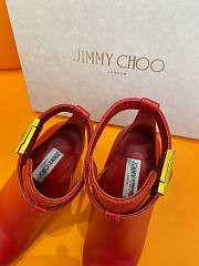 kitlife JIMMY CHOO Nell leather ankle boots red - 2