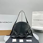 Kitlife Givenchy Voyou medium leather shoulder bag black - 37x32x6.5 cm - 1