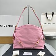 Kitlife Givenchy Voyou medium leather shoulder bag pink - 37x32x6.5 cm - 1