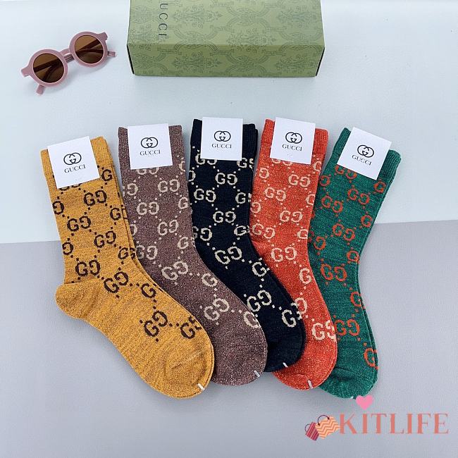 Kitlife gucci Set 5 Socks 5 - 1