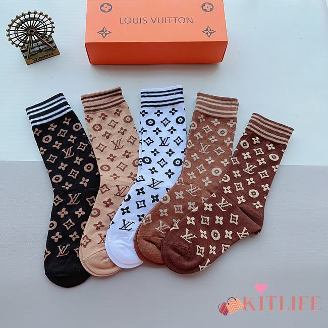 Kitlife Louis Vuitton Set 5 Socks 5 - 01 - 1