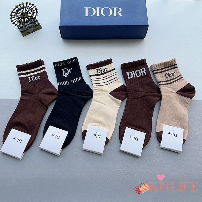 Kitlife Dior Set 5 Socks 5 - 05 - 1