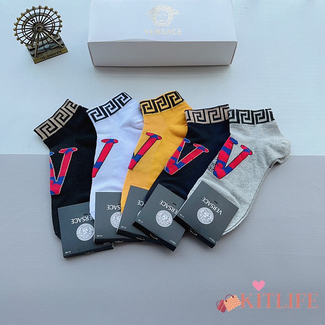 Kitlife versace Set 5 Socks 5 - 07 - 1