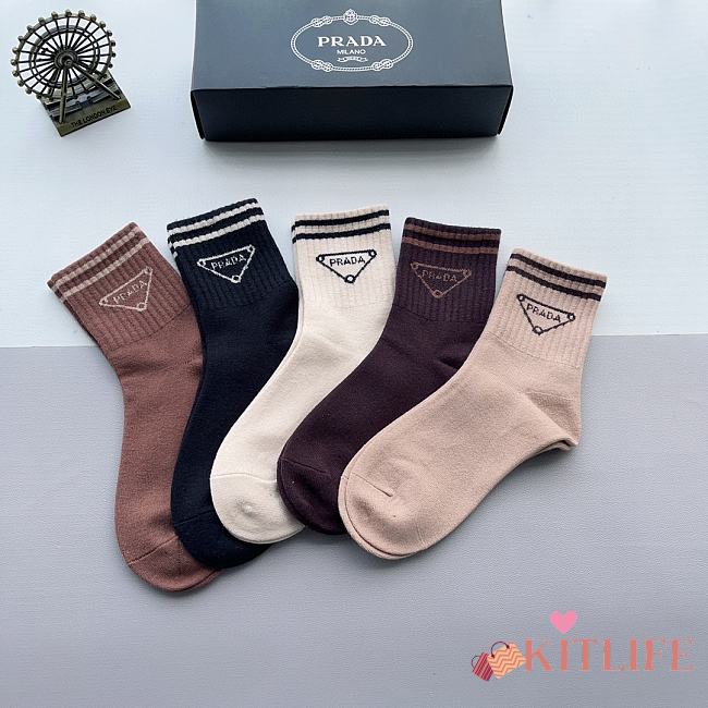 Kitlife Prada Set 5 Socks - 12 - 1
