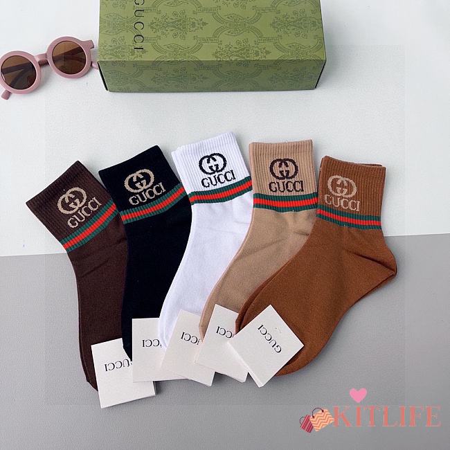 Kitlife Gucci Set 5 Socks - 13 - 1