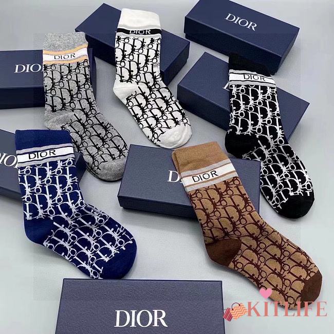 Kitlife Dior Set 5 Socks - 20 - 1