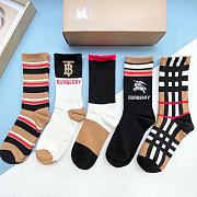 Kitlife burrbery Set 5 Socks - 23 - 3