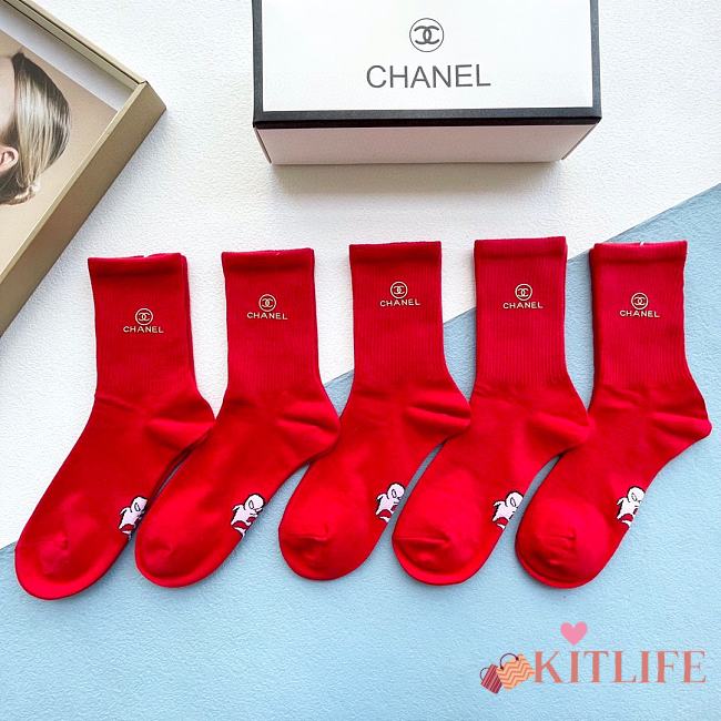 Kitlife Chanel Set 5 Socks - 25 - 1