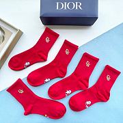 Kitlife Dior Set 5 Socks - 26 - 5