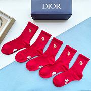 Kitlife Dior Set 5 Socks - 26 - 4