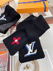 Kitlife louis vuitton Shearling Tuffetage Black Scarf - 104 x 14 cm - 5