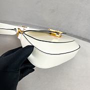 Kitlife Prada Logo-Plaque Shoulder Bag white - 24x11x4cm - 6