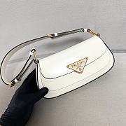 Kitlife Prada Logo-Plaque Shoulder Bag white - 24x11x4cm - 2