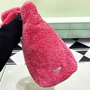 Kitlife Prada Logo Tote Terry Cloth Pink bag - 34x 16x 40 cm - 6