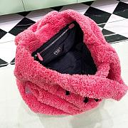 Kitlife Prada Logo Tote Terry Cloth Pink bag - 34x 16x 40 cm - 5