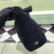 Kitlife Prada Logo Tote Terry Cloth Black bag - 34x 16x 40 cm - 6