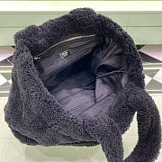 Kitlife Prada Logo Tote Terry Cloth Black bag - 34x 16x 40 cm - 3