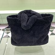 Kitlife Prada Logo Tote Terry Cloth Black bag - 34x 16x 40 cm - 2
