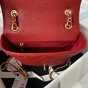 Kitlife Chanel logo red bag - 22×21×9cm - 4