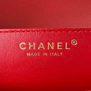Kitlife Chanel logo red bag - 22×21×9cm - 3