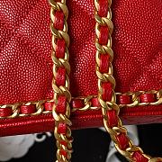 Kitlife Chanel logo red bag - 22×21×9cm - 2