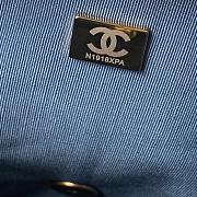 Kitlife Chanel logo blue bag - 22×21×9cm - 4