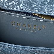 Kitlife Chanel logo blue bag - 22×21×9cm - 2