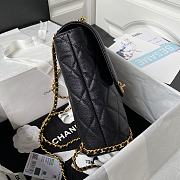 Kitlife Chanel logo black bag - 22×21×9cm - 2