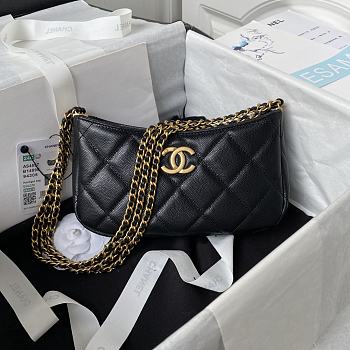 Kitlife Chanel hobo black bag - 12×21×4cm