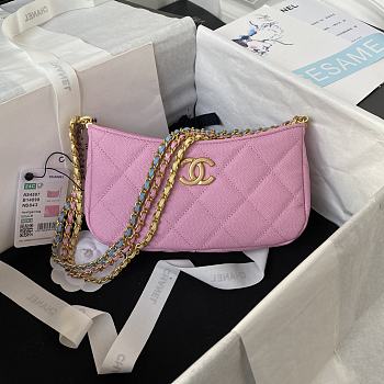 Kitlife Chanel hobo Pink bag - 12×21×4cm