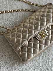 Chanel Gold Flap Bag Lambskin - 25 cm - 3