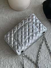 Chanel silver Flap Bag Lambskin - 25 cm - 2