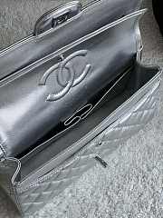 Chanel silver Flap Bag Lambskin - 25 cm - 3