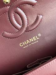 Chanel wine red Flap Bag Lambskin - 25 cm - 5