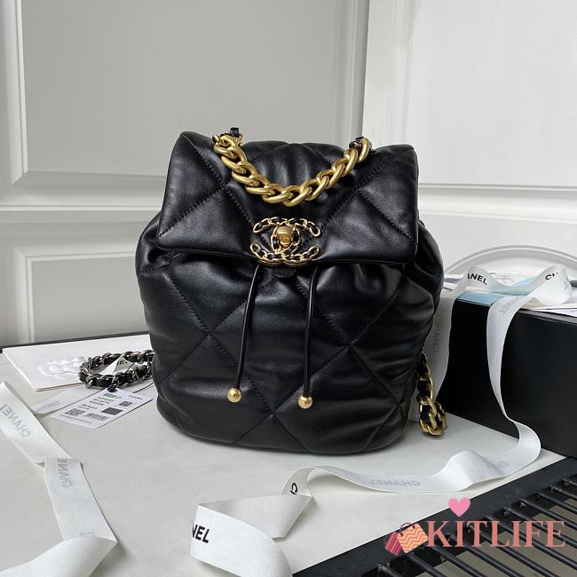 Kitlife Chanel 19 backpack Black - 26X22X16cm - 1