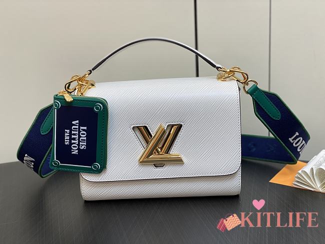 kitlife Louis vuitton Twist lock MM handbag white  - 23 x 17 x 9.5 cm - 1