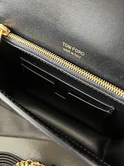 kitlife Tom Ford 2way black shiny leather bag - 16x10x4 cm  - 6